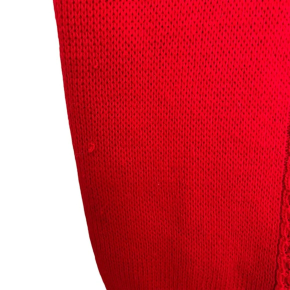 College Point Vintage Acrylic Knit Vest Red Size Large - Picture 4 of 7